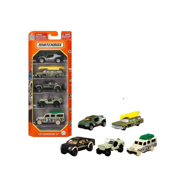 Set of 5 Matchbox Die-Cast Toy Cars