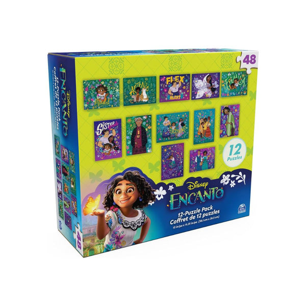Spin Master Disney, Encanto 12-Pack of 48 Pieces Puzzles