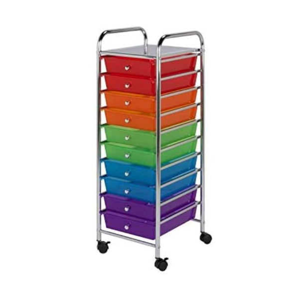 Honey-Can-Do Rolling Office Organizer, 10-Drawer
