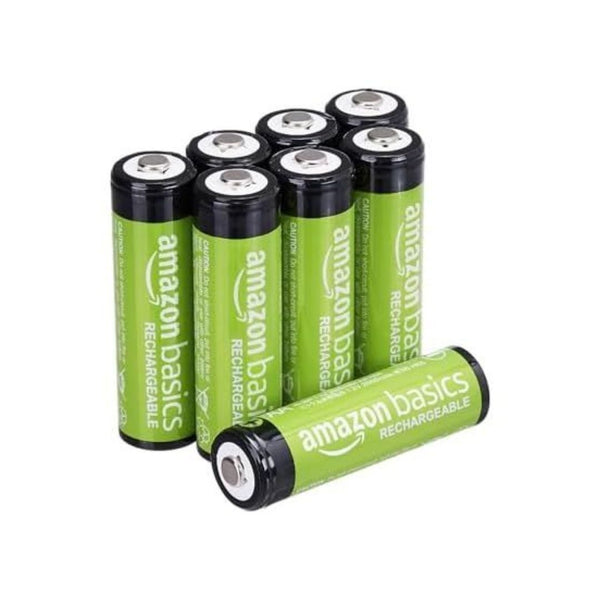 8 Amazon Basics Rechargeable AA Batteries