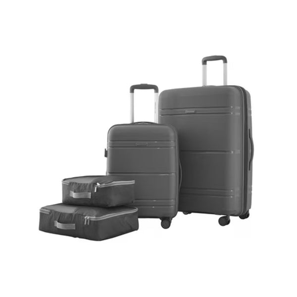 4-Piece Travelers Club Expandable Polypropylene Hardside Luggage