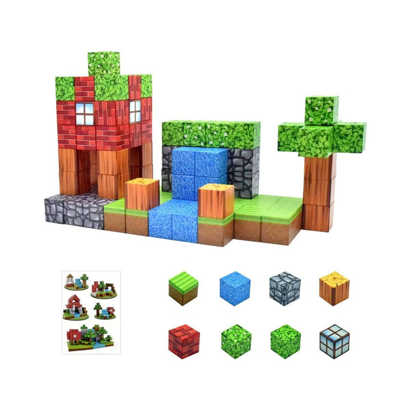 100 Pcs Build a Forest Magnetic Cubes