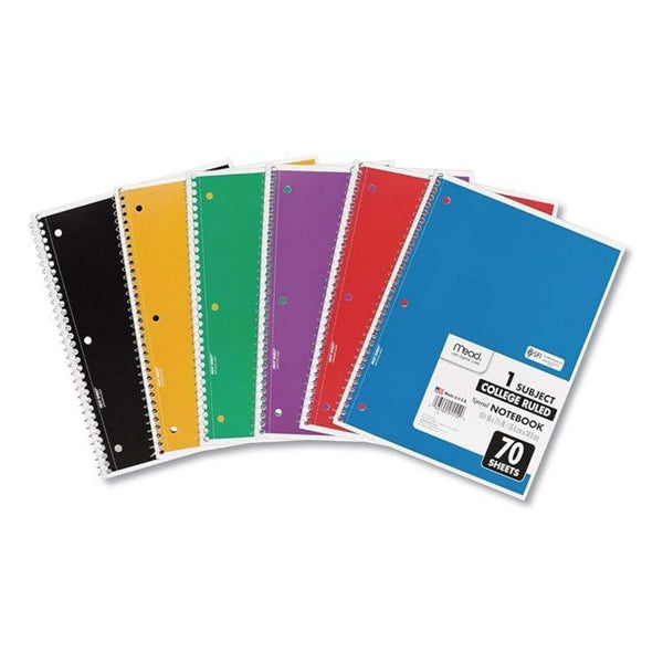 6-Pk Mead Spiral Notebook
