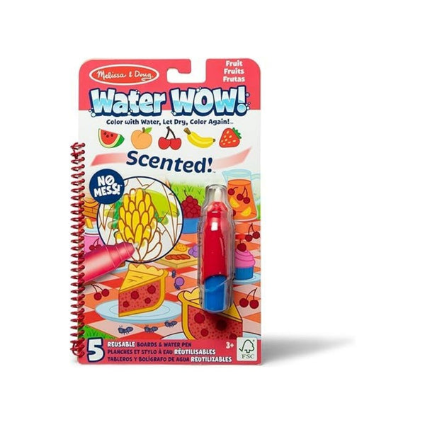 Melissa & Doug Scented Water Wow! Reusable Water-Reveal Coloring Activity Pad Travel Toy