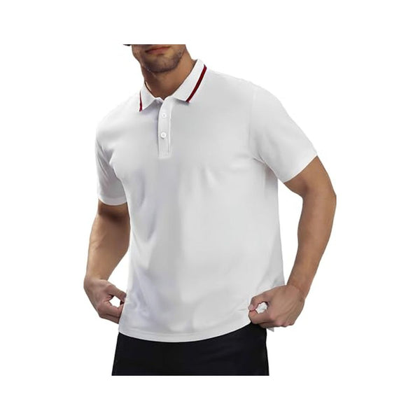 Slim Fit Men's Polo Shirt, Cotton Stretch, Short Sleeve (5 Colors!)