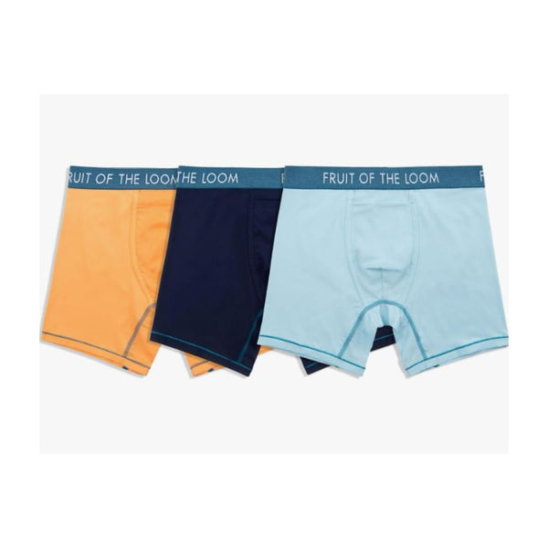 3 Fruit of the Loom Men’s Getaway Boxer Briefs