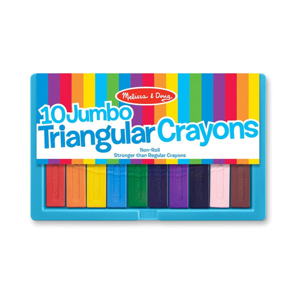 10 Melissa & Doug Jumbo Triangular Crayons