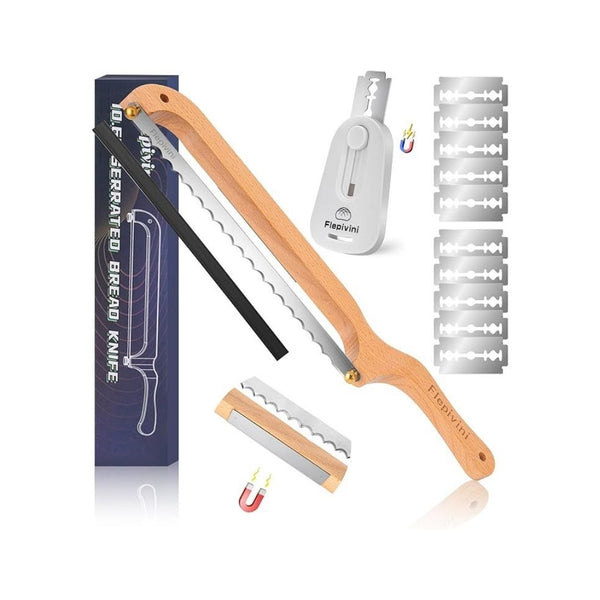 15.7-Inch Magnetic Bread Knife and Dough Scoring Tool