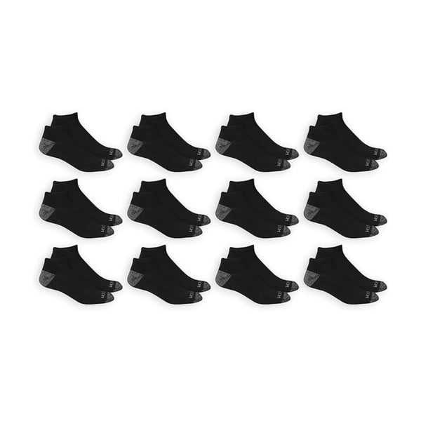 12 Pack Fruit of the Loom Men's Low Cut Socks