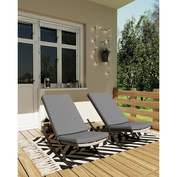 Set Of 2 Outdoor Lounge Rocking Chairs