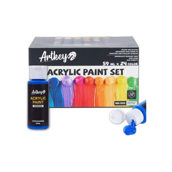 24-Color Acrylic Paint Set
