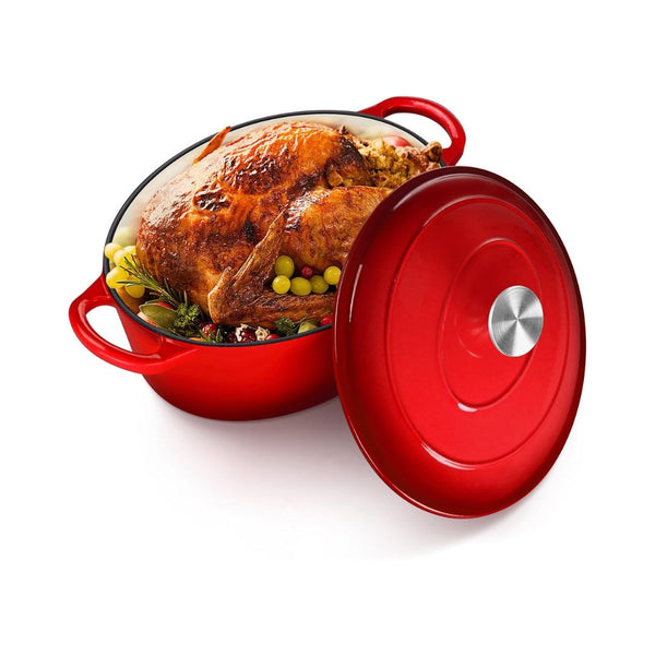 5-Qt Oval Cast Iron Dutch Oven