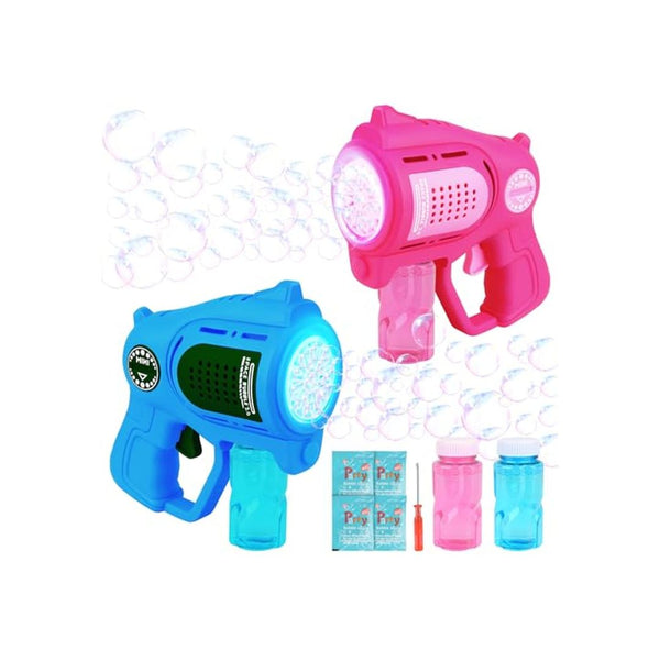 2 Pack LED Bubble Gun Machines for Kids