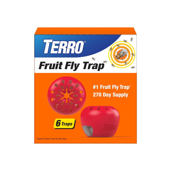 6-Pack Terro Fruit Fly Traps