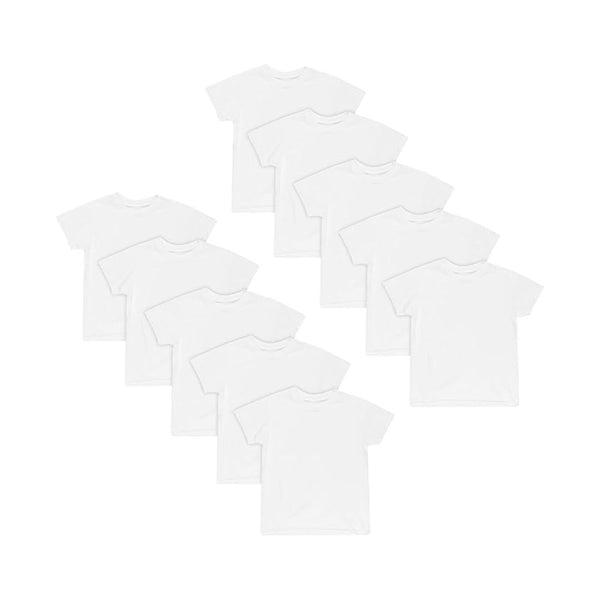 10 Hanes Boys’ EcoSmart Short Sleeve Undershirts