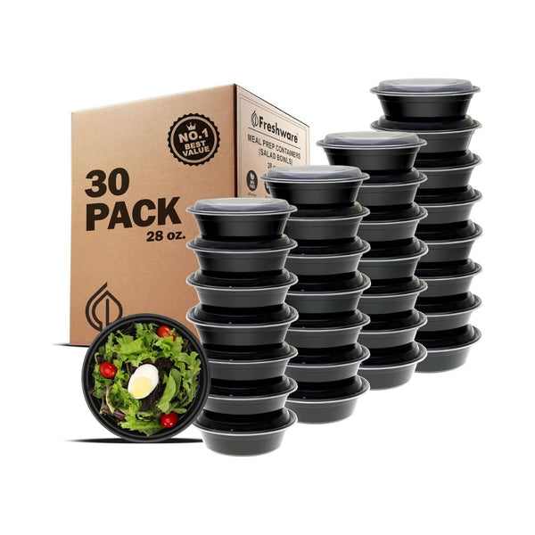 30 Pack Meal Prep Food Storage Containers with Lids