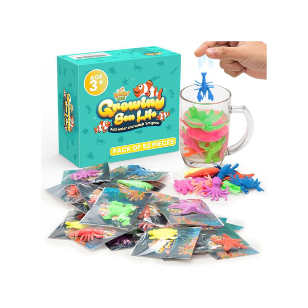 52-Pack Water Growing Sea Creature Toys