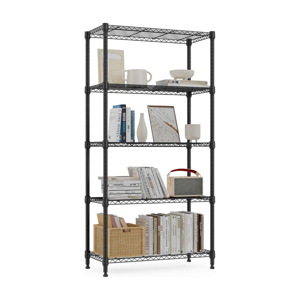 1250 lbs 5 Tier Metal Storage Shelves Wire Rack