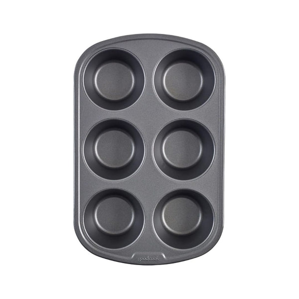 6-Cup GoodCook Nonstick Steel Jumbo Texas Muffin Pan