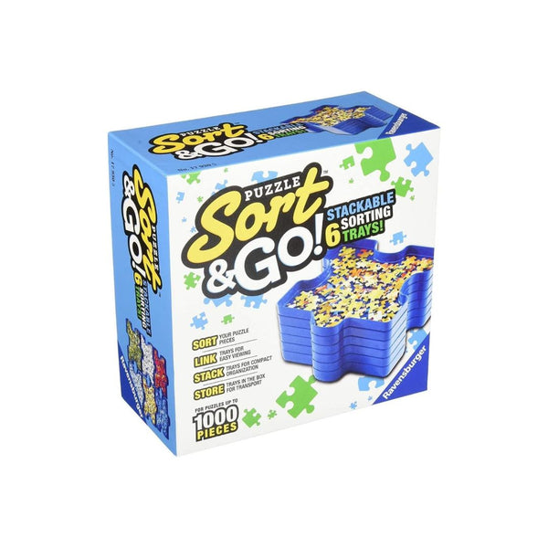 Ravensburger Sort and Go Sturdy Stacking Trays for Puzzle