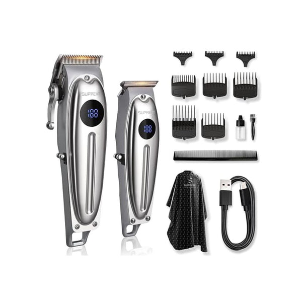 Professional Cordless Rechargeable Hair Clipper with LED Display