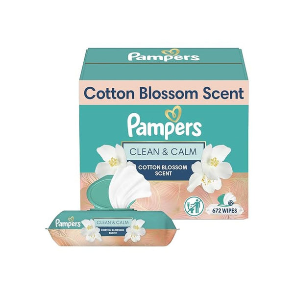 672 Count Pampers Baby Wipes Clean & Calm Scent