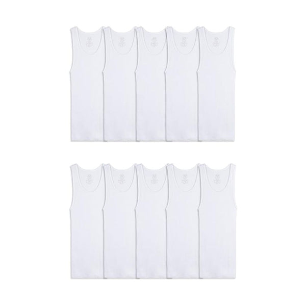 10 Fruit of the Loom Boys’ Eversoft Cotton Undershirts
