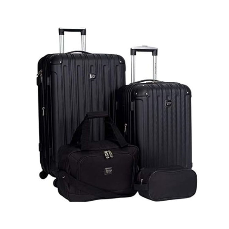 4-Piece Travelers Club Midtown Hardside Luggage Travel Set