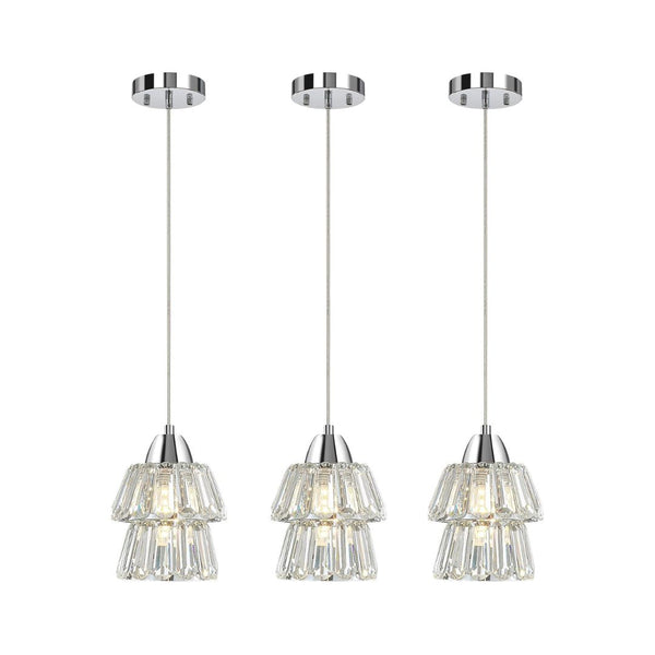 3-Pack Crystal Pendant Light
