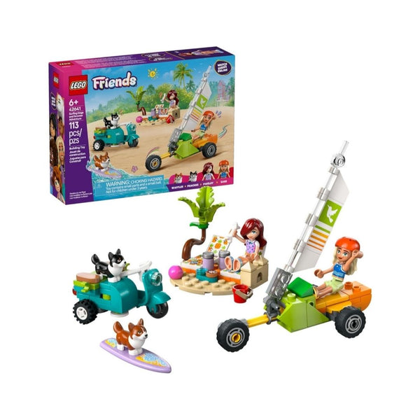 113-Pcs LEGO Friends Surfing Dogs and Scooter Adventure Play Set