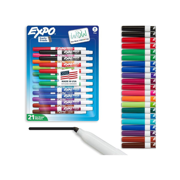 21 EXPO Dry Erase Markers Whiteboard Markers
