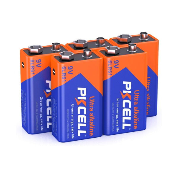 5-Count PKCELL Smoke Alarms Battery