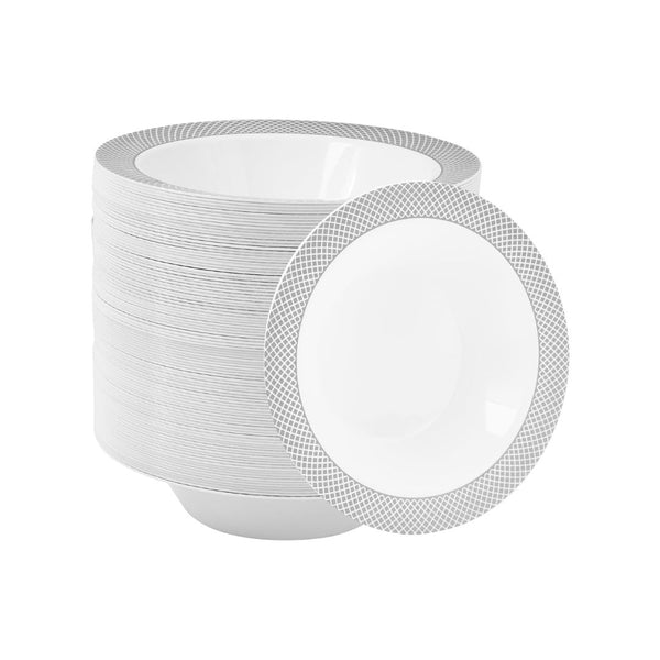 100 Pack Plastic Bowls