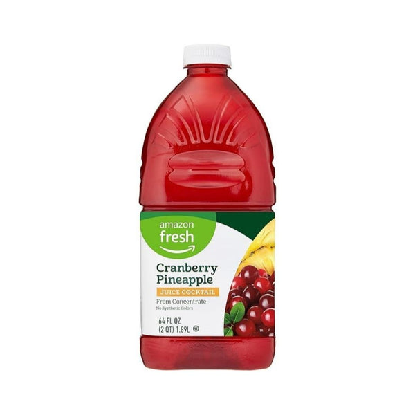 Amazon Fresh, Cranberry Pineapple Juice Cocktail, 64 Fl Oz
