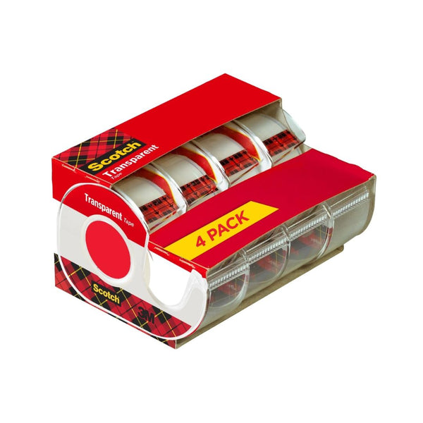 4-Pack Scotch Transparent Tape