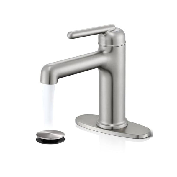 Single Hole Bathroom Faucet with Pop-up Drain