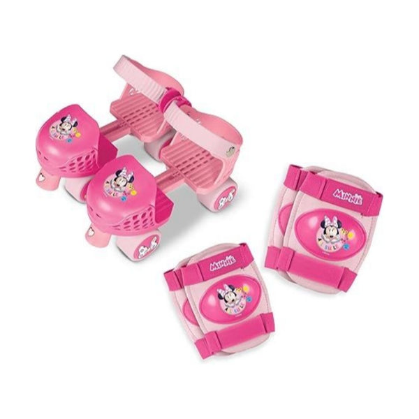 Minnie Mouse Junior Skates W/ Knee and Elbow Pads