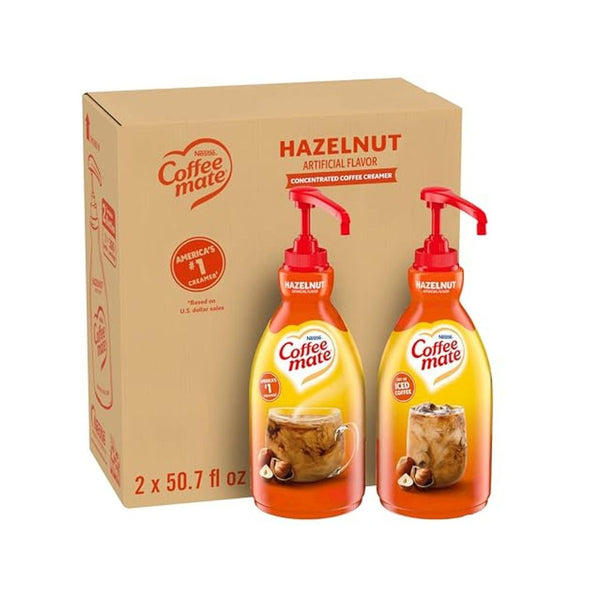 2 Pack Nestle Coffee Mate Hazelnut Liquid Creamer