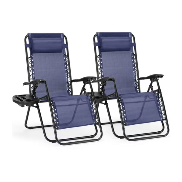 2-Pcs Zero Gravity Patio Recliner
