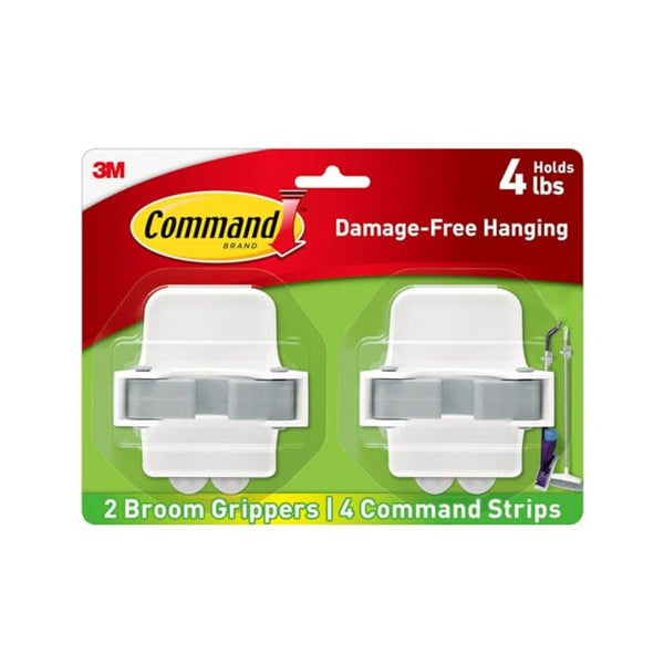 2 Command Broom and Mop Grippers