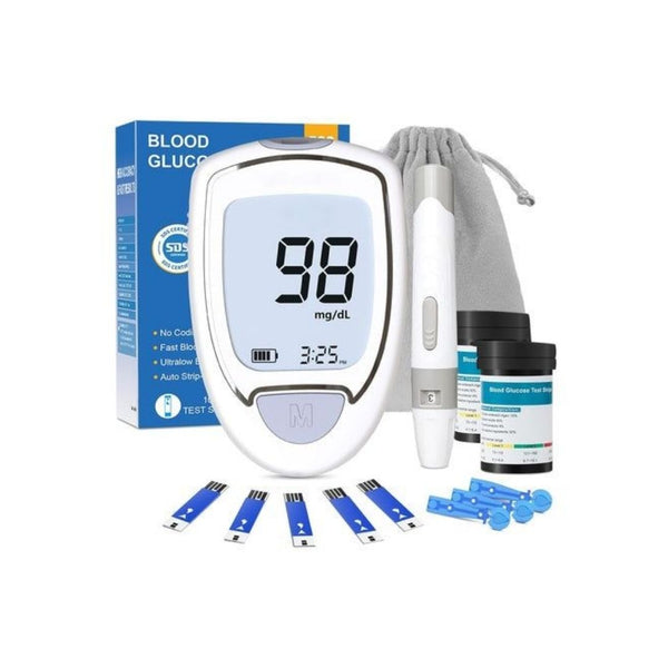 Glucose Monitor Kit with 100 Strips & Lancets