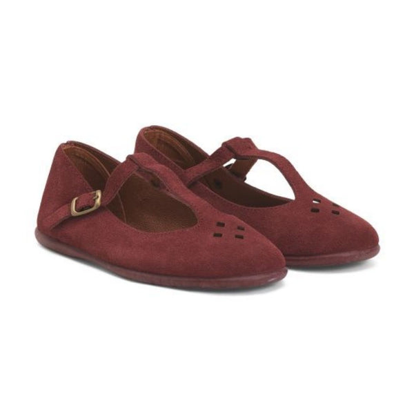 Elephantito Kids Made In Spain Suede T Bar Dress Shoes