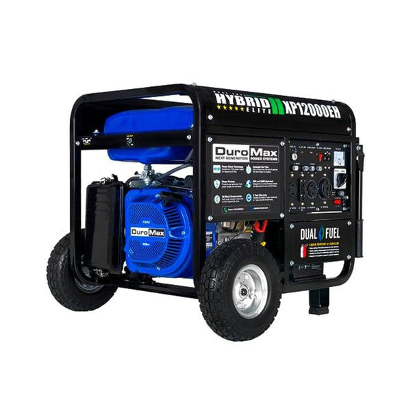 DuroMax 12,000-Watt Dual Fuel Portable Generator Electric Start