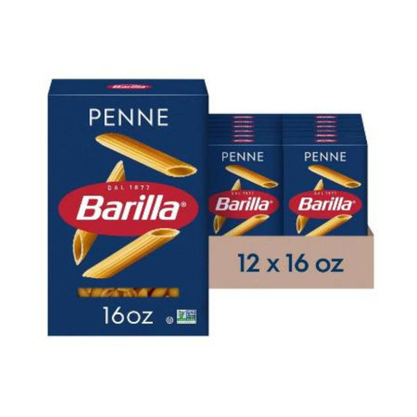 12-Pk Barilla Penne Pasta, 16 oz. Box