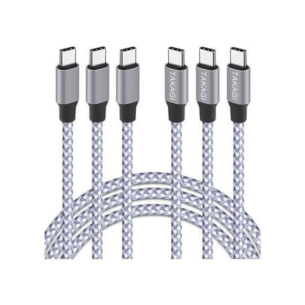 3 USB C to USB C 3ft Cables