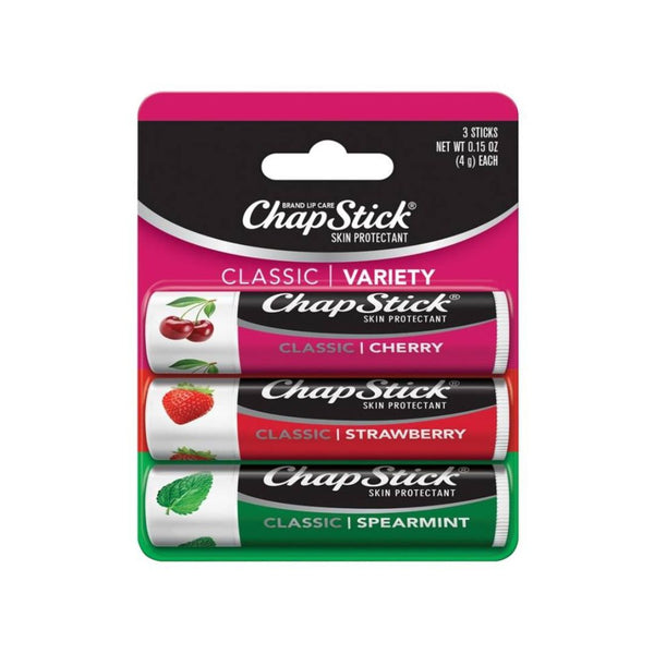 3-Pack ChapStick Lip Care Set, Classic Collection