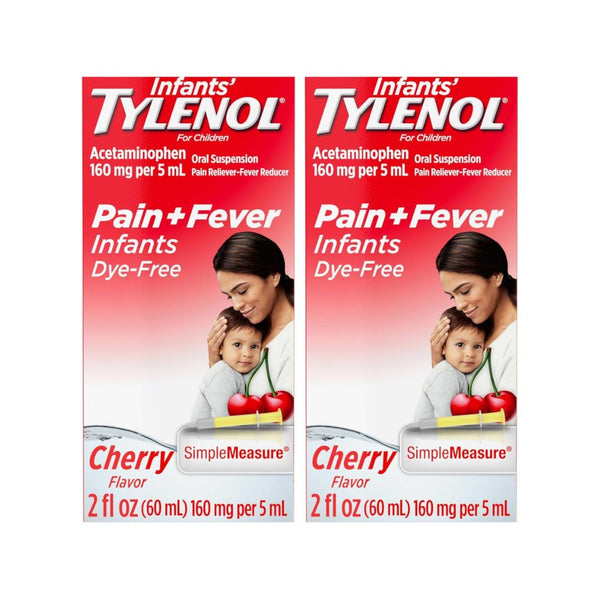 2 Packs Infants’ Tylenol Cherry Flavor