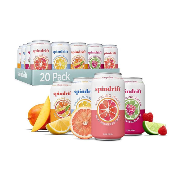 20 Cans of  Spindrift Sparkling Water Variety Pack