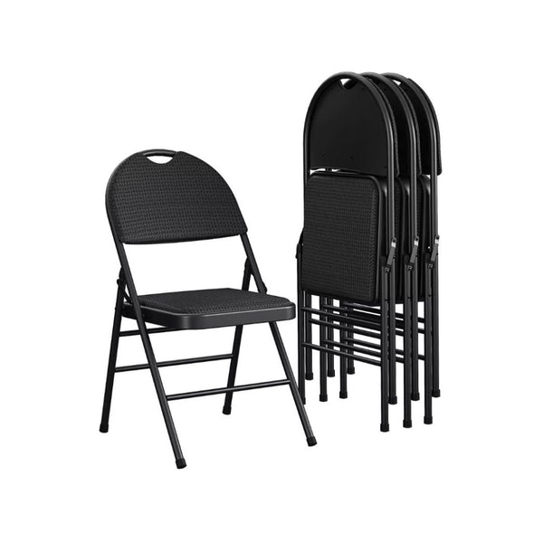 4-Pack COSCO Commerical Triple-Braced Metal Folding Chairs