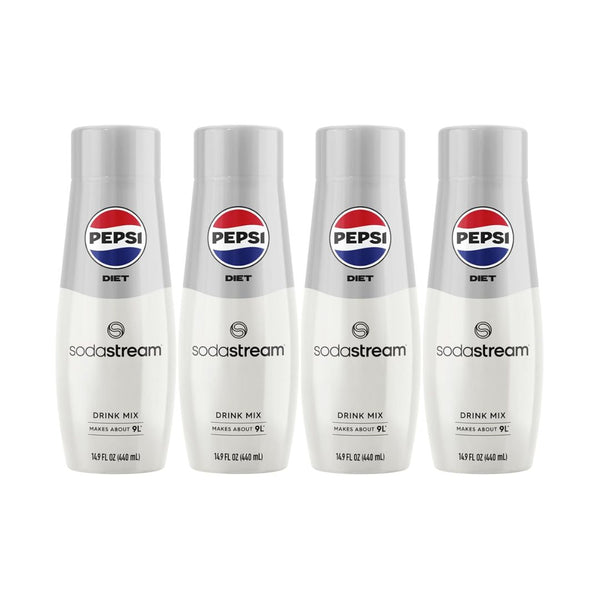 4 Pack SodaStream Diet Pepsi Beverage Flavor 14 oz